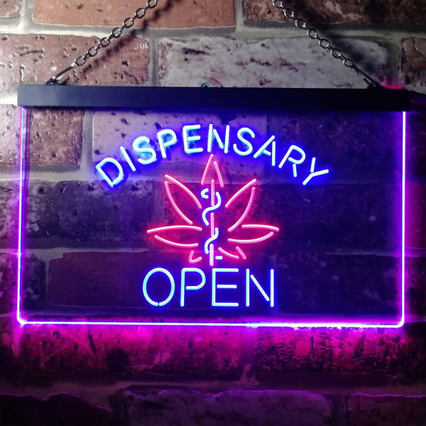 ADVPRO Dispensary Open Shop Dual Color LED Neon Sign st6-i3374 - Red & Blue
