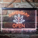 ADVPRO Dispensary Open Shop Dual Color LED Neon Sign st6-i3374 - White & Orange