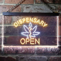 ADVPRO Dispensary Open Shop Dual Color LED Neon Sign st6-i3374 - White & Yellow