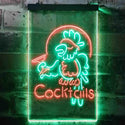 ADVPRO Cocktails Parrot Bar Beer  Dual Color LED Neon Sign st6-i3390 - Green & Red