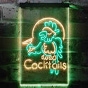 ADVPRO Cocktails Parrot Bar Beer  Dual Color LED Neon Sign st6-i3390 - Green & Yellow