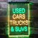 ADVPRO Used Cars Trucks SUVs Garage  Dual Color LED Neon Sign st6-i3402 - Green & Yellow