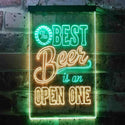 ADVPRO Best Beer is an Open One Bar  Dual Color LED Neon Sign st6-i3407 - Green & Yellow