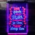 ADVPRO Good Friends Like Stars Always There Room  Dual Color LED Neon Sign st6-i3418 - Red & Blue