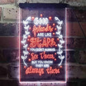 ADVPRO Good Friends Like Stars Always There Room  Dual Color LED Neon Sign st6-i3418 - White & Orange