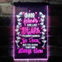 ADVPRO Good Friends Like Stars Always There Room  Dual Color LED Neon Sign st6-i3418 - White & Purple