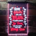 ADVPRO Good Friends Like Stars Always There Room  Dual Color LED Neon Sign st6-i3418 - White & Red