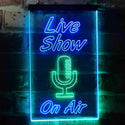 ADVPRO Live Show On Air Display  Dual Color LED Neon Sign st6-i3422 - Green & Blue