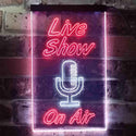 ADVPRO Live Show On Air Display  Dual Color LED Neon Sign st6-i3422 - White & Red