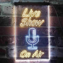 ADVPRO Live Show On Air Display  Dual Color LED Neon Sign st6-i3422 - White & Yellow