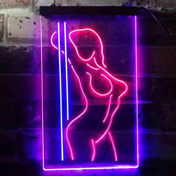 ADVPRO Dance Girl Club Bar Pub  Dual Color LED Neon Sign st6-i3423 - Blue & Red