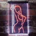 ADVPRO Dance Girl Club Bar Pub  Dual Color LED Neon Sign st6-i3423 - White & Orange