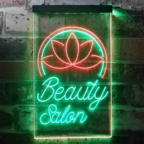 ADVPRO Beauty Salon Flower Decoration  Dual Color LED Neon Sign st6-i3424 - Green & Red