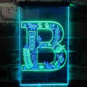 ADVPRO Letter B Initial Monogram Family Name  Dual Color LED Neon Sign st6-i3439 - Green & Blue