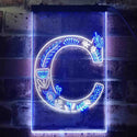 ADVPRO Letter C Initial Monogram Family Name  Dual Color LED Neon Sign st6-i3440 - White & Blue