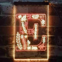 ADVPRO Letter E Initial Monogram Family Name  Dual Color LED Neon Sign st6-i3442 - Red & Yellow