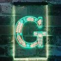 ADVPRO Letter G Initial Monogram Family Name  Dual Color LED Neon Sign st6-i3444 - Green & Yellow