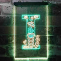 ADVPRO Letter I Initial Monogram Family Name  Dual Color LED Neon Sign st6-i3446 - Green & Yellow