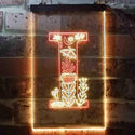 ADVPRO Letter I Initial Monogram Family Name  Dual Color LED Neon Sign st6-i3446 - Red & Yellow