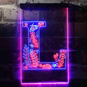 ADVPRO Letter L Initial Monogram Family Name  Dual Color LED Neon Sign st6-i3449 - Blue & Red