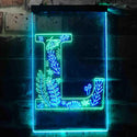 ADVPRO Letter L Initial Monogram Family Name  Dual Color LED Neon Sign st6-i3449 - Green & Blue