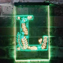 ADVPRO Letter L Initial Monogram Family Name  Dual Color LED Neon Sign st6-i3449 - Green & Yellow