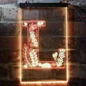 ADVPRO Letter L Initial Monogram Family Name  Dual Color LED Neon Sign st6-i3449 - Red & Yellow
