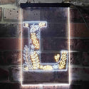 ADVPRO Letter L Initial Monogram Family Name  Dual Color LED Neon Sign st6-i3449 - White & Yellow