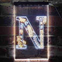 ADVPRO Letter N Initial Monogram Family Name  Dual Color LED Neon Sign st6-i3451 - White & Yellow