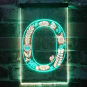 ADVPRO Letter O Initial Monogram Family Name  Dual Color LED Neon Sign st6-i3452 - Green & Yellow