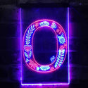 ADVPRO Letter O Initial Monogram Family Name  Dual Color LED Neon Sign st6-i3452 - Red & Blue