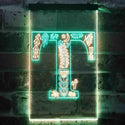 ADVPRO Letter T Initial Monogram Family Name  Dual Color LED Neon Sign st6-i3457 - Green & Yellow