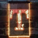 ADVPRO Letter T Initial Monogram Family Name  Dual Color LED Neon Sign st6-i3457 - Red & Yellow