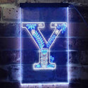 ADVPRO Letter Y Initial Monogram Family Name  Dual Color LED Neon Sign st6-i3462 - White & Blue