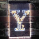 ADVPRO Letter Y Initial Monogram Family Name  Dual Color LED Neon Sign st6-i3462 - White & Yellow