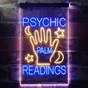 ADVPRO Psychic Palm Readings  Dual Color LED Neon Sign st6-i3464 - Blue & Yellow