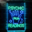 ADVPRO Psychic Palm Readings  Dual Color LED Neon Sign st6-i3464 - Green & Blue