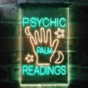 ADVPRO Psychic Palm Readings  Dual Color LED Neon Sign st6-i3464 - Green & Yellow