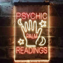 ADVPRO Psychic Palm Readings  Dual Color LED Neon Sign st6-i3464 - Red & Yellow