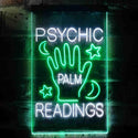 ADVPRO Psychic Palm Readings  Dual Color LED Neon Sign st6-i3464 - White & Green