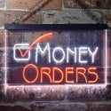 ADVPRO Money Order Sold Here Dual Color LED Neon Sign st6-i3467 - White & Orange