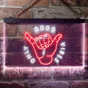 ADVPRO Good Vibes Only Hand Room Dual Color LED Neon Sign st6-i3475 - White & Red