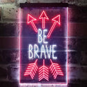 ADVPRO Be Brave Arrow Room Decor  Dual Color LED Neon Sign st6-i3477 - White & Red