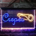 ADVPRO Crepes Restaurant Dual Color LED Neon Sign st6-i3481 - Blue & Yellow