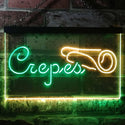 ADVPRO Crepes Restaurant Dual Color LED Neon Sign st6-i3481 - Green & Yellow