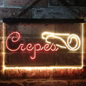 ADVPRO Crepes Restaurant Dual Color LED Neon Sign st6-i3481 - Red & Yellow