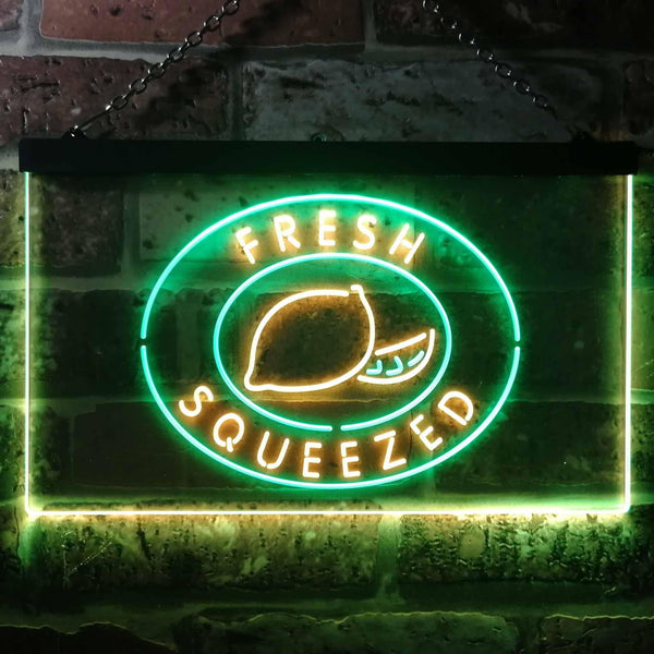 ADVPRO Fresh Squeezed Lemonade Dual Color LED Neon Sign st6-i3487 - Green & Yellow