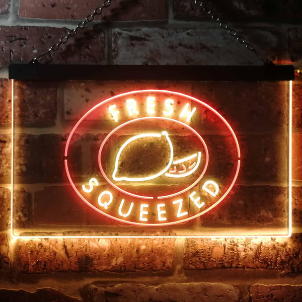 ADVPRO Fresh Squeezed Lemonade Dual Color LED Neon Sign st6-i3487 - Red & Yellow