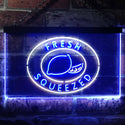 ADVPRO Fresh Squeezed Lemonade Dual Color LED Neon Sign st6-i3487 - White & Blue