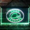 ADVPRO Fresh Squeezed Lemonade Dual Color LED Neon Sign st6-i3487 - White & Green